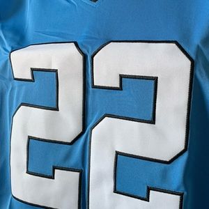 Christian McCaffrey Panthers medium blue Jersey